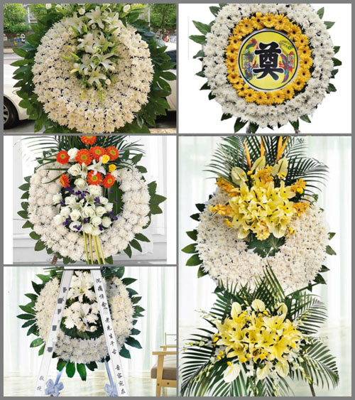 福建龙岩新罗区江山镇双车村花圈速递